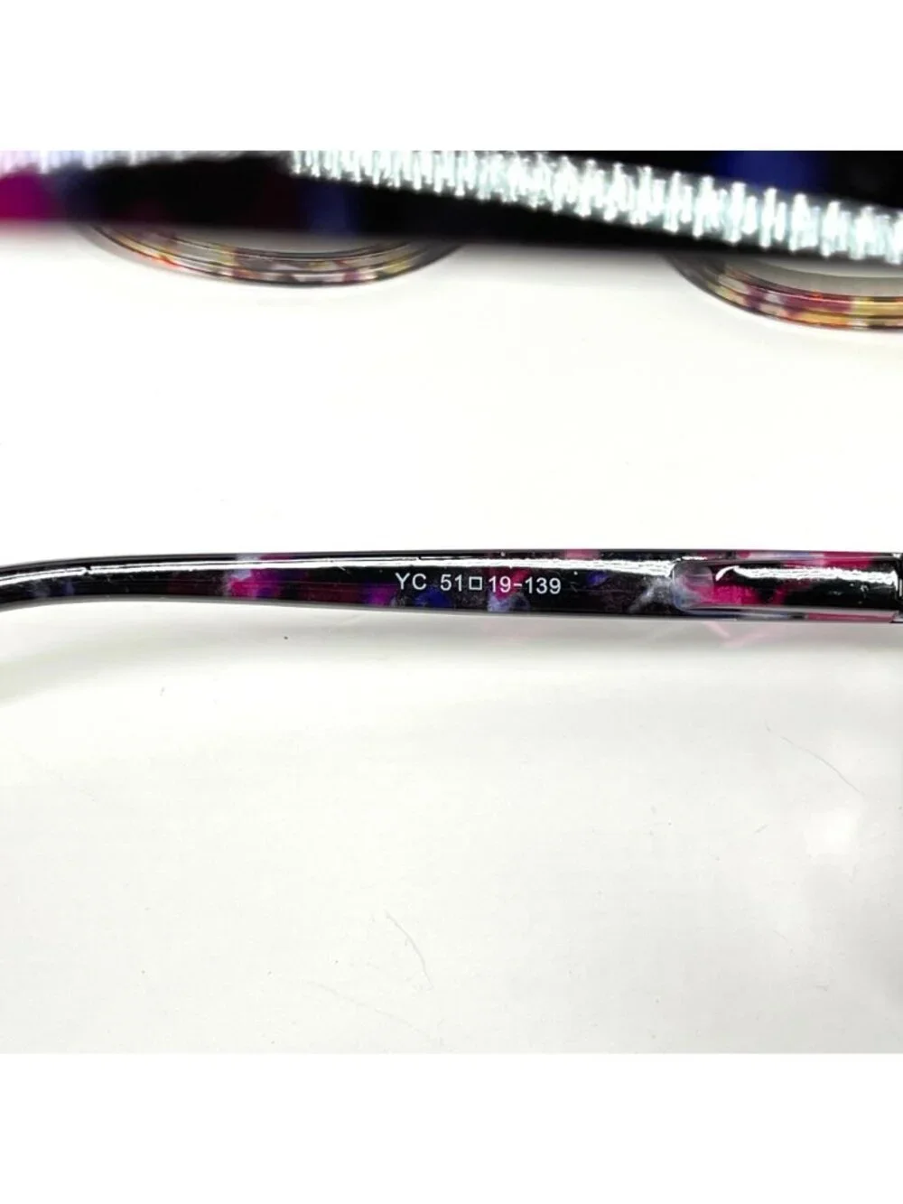 Set Of 2 Reading Glasses +5.0 Blue Light Filter Square Frame Floral & Tortoise